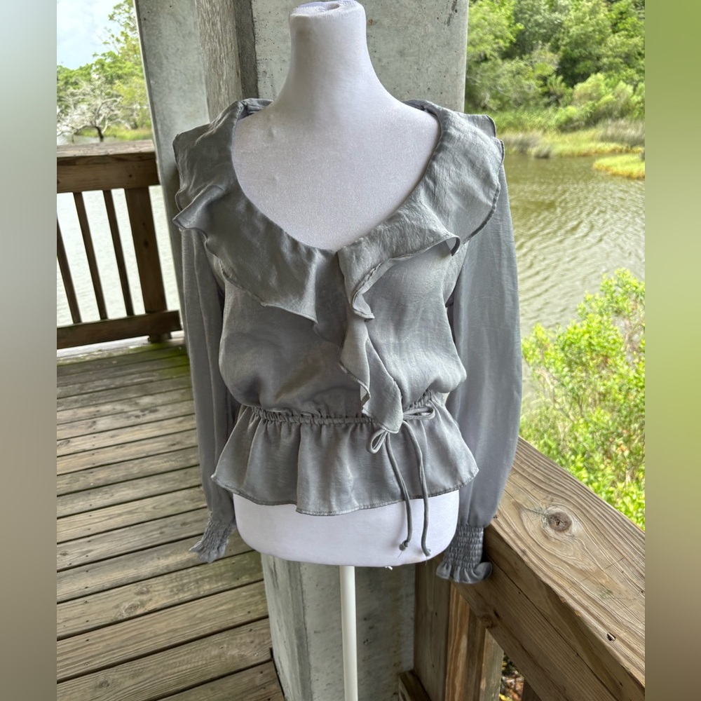 Gypsies & Moondust Silver Blouse Size M